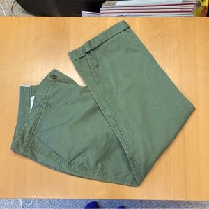 Gap Factory girlfriend khakis, sage green, size 16.